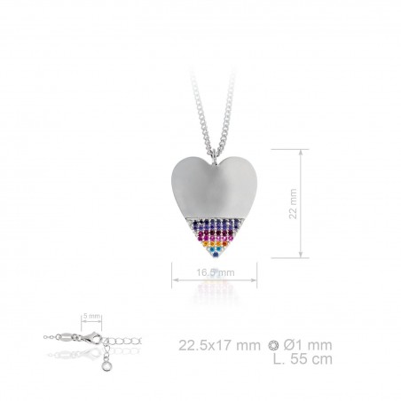 Silver Necklaces with Cubic Zirconium 