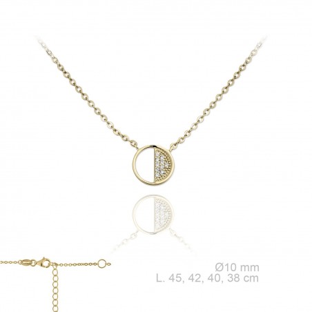 Gargantilla Karma dorada mitad circ 