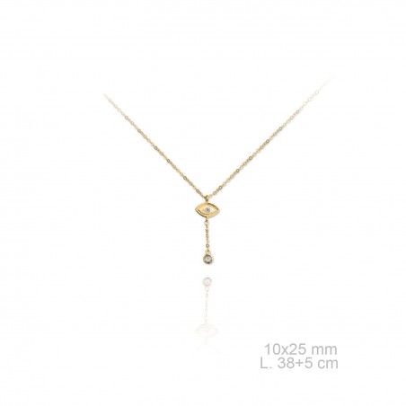 Gargantilla Colecc. Ojo Zirc Dorada