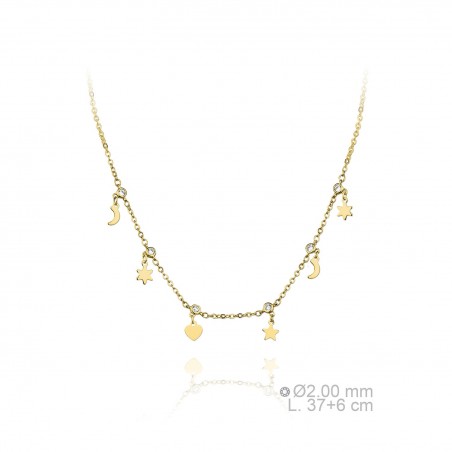 Silver Necklaces with Cubic Zirconium 