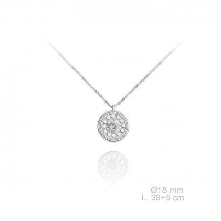 Silver Necklaces with Cubic Zirconium 