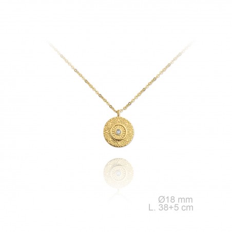 Gargantilla Moneda Dorada