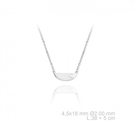 Silver Necklaces with Cubic Zirconium 
