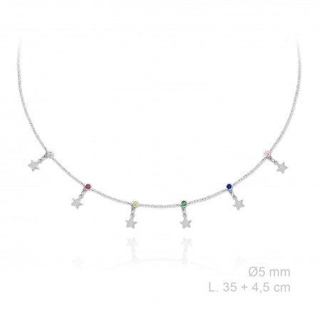 Silver Necklaces with Cubic Zirconium