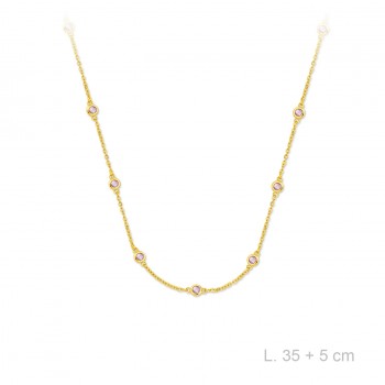 Silver Necklaces with Cubic...