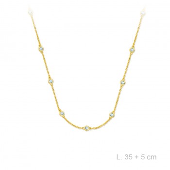 Silver Necklaces with Cubic...