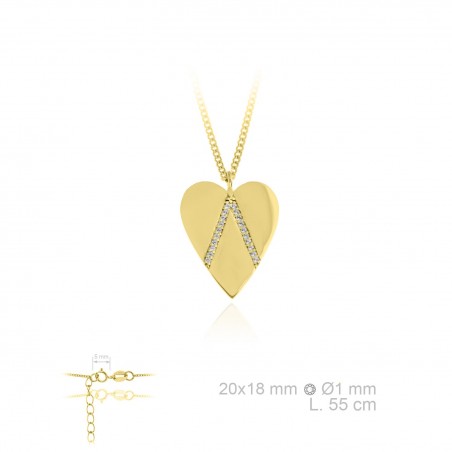 Gargantilha em Prata Esterlina e Zircões (Madrepérola)