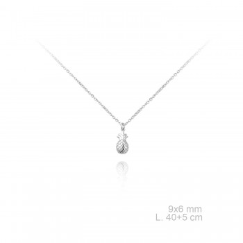 Gargantilla Piña Plata