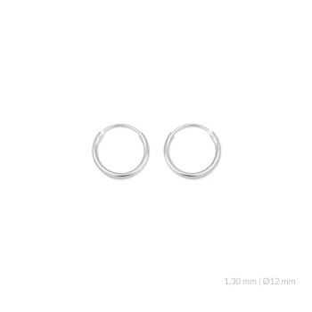 Silver Earrings | Ø12 mm