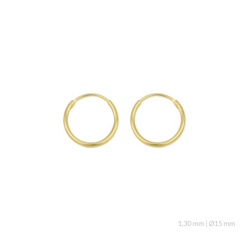 Silver Earrings | Ø15 mm