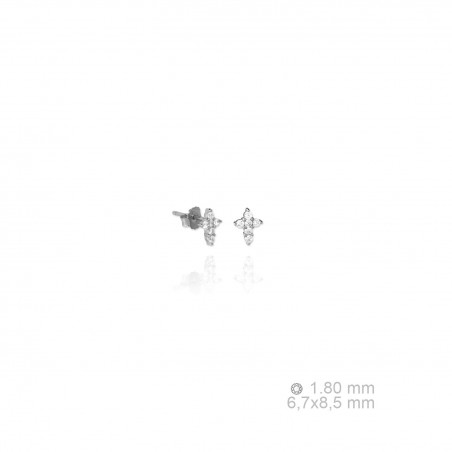 Silver Earrings with Cubir Zirconium