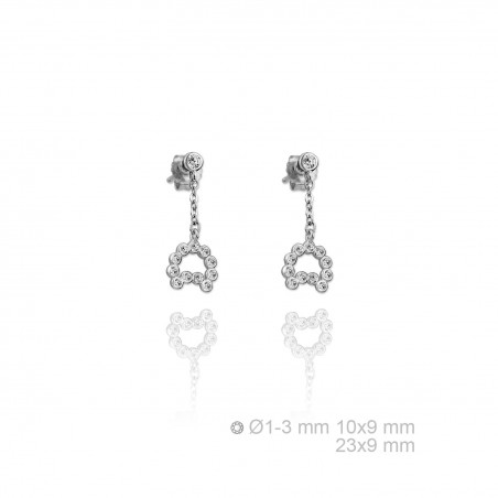Boucles d'oreilles Zircons