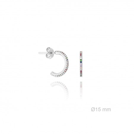 Silver Earrings with Cubir Zirconium