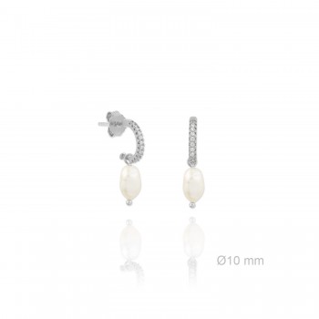 Pendientes Bali circ. Perla