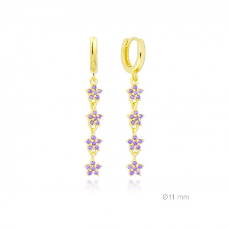 Silver Earrings with Cubir Zirconium