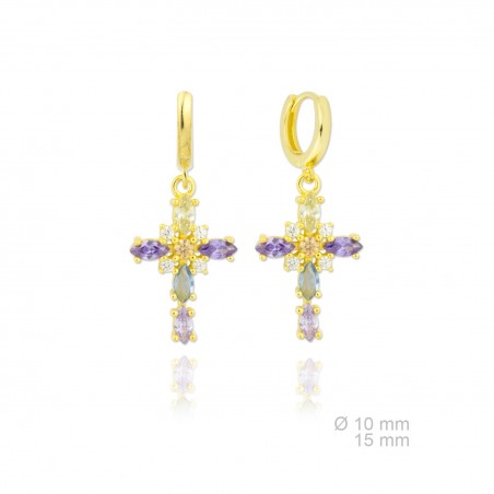 Silver Earrings with Cubir Zirconium