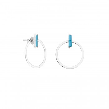 Pendientes Aro Desm. Piedra...