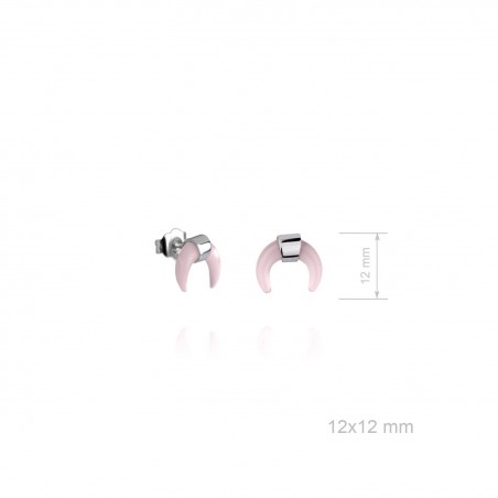Pendientes Luna Invertida Rosa