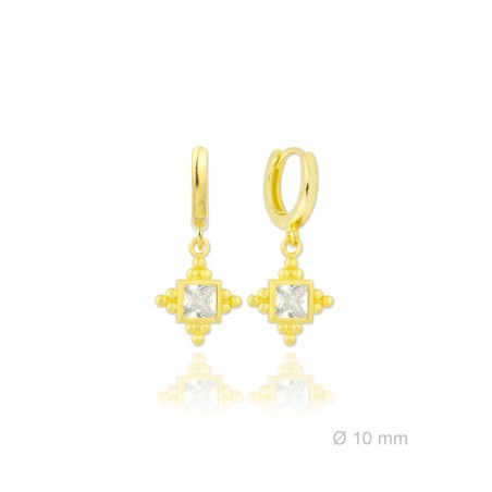 Silver Earrings with Cubir Zirconium