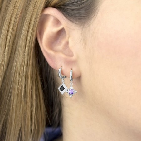 Silver Earrings with Cubir Zirconium