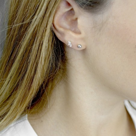 Silver Earrings with Cubir Zirconium