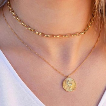 Gargantilhas Prata lisa 2