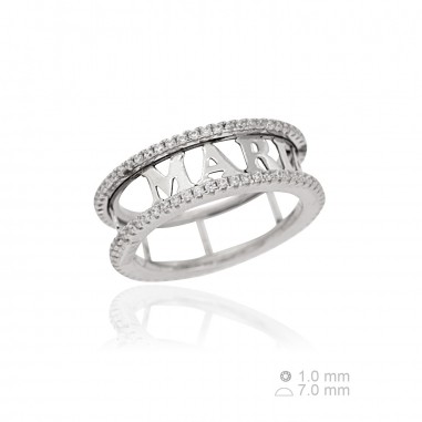 Anillo Personalizada Circ 7mm