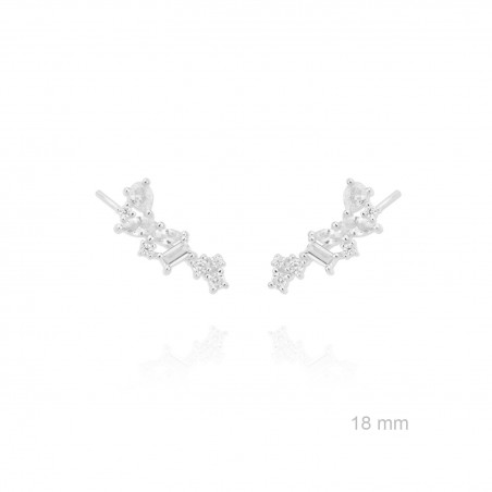 Escaladores de orelha em Prata Esterlina