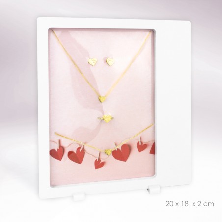 Packs de la Saint-Valentin - Boucles d'oreilles, sautoir, bracetel et bague (adaptable)