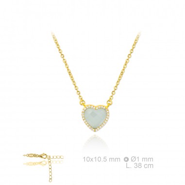 Silver Necklaces with Cubic Zirconium 