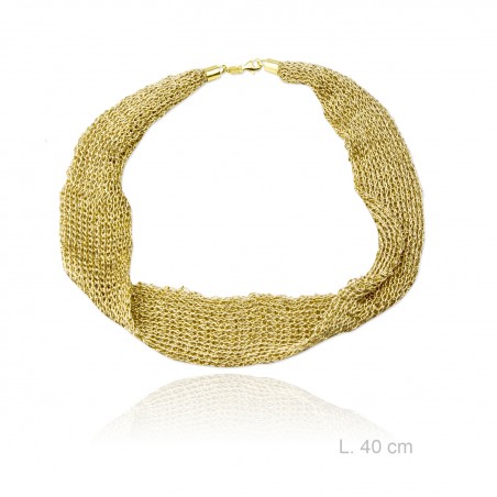 Gargantilla de Multihilo, longitud: 40 cm