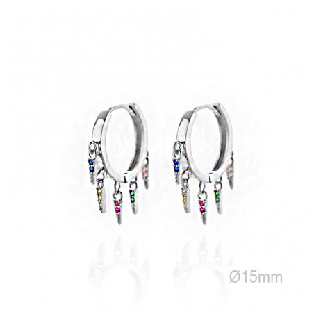 Boucles d'oreilles Zircons