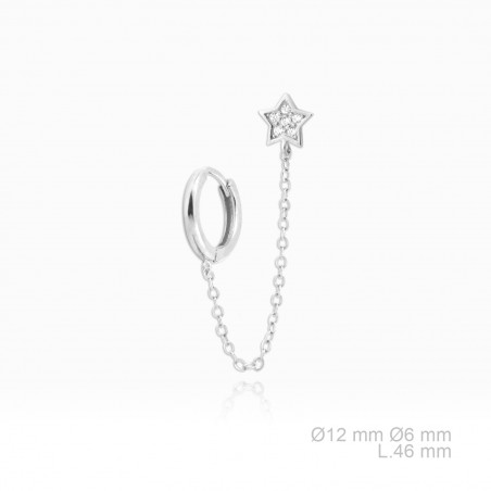 Silver Earrings with Cubir Zirconium