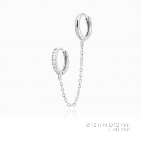 Silver Earrings with Cubir Zirconium