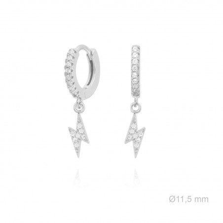 Boucles d'oreilles en Argent avec oxyde de zirconium