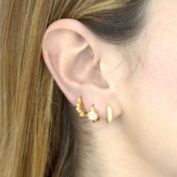 Silver earrings with cubic... 2