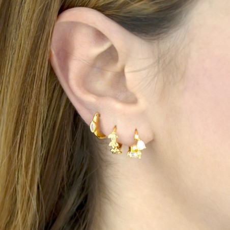 Boucles d'oreilles en Argent avec oxyde de zirconium