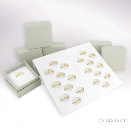 Présentoir - 20 anneaux (comprend 2 bases)