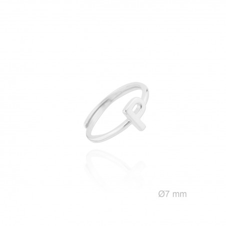 Bague en Argent | Lettre P