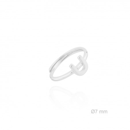 Silver ring | Letter U