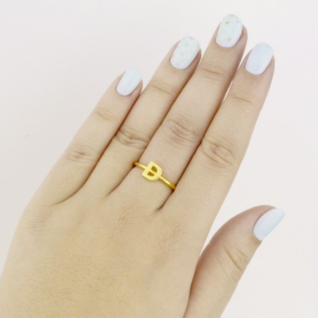 Silver ring | Letter D