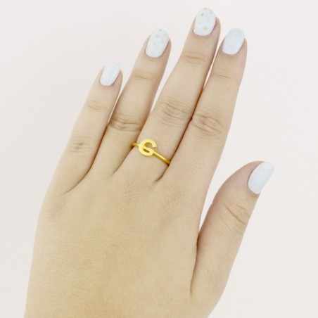 Bague en Argent | Lettre G
