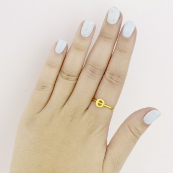 Silver ring | Letter O 2