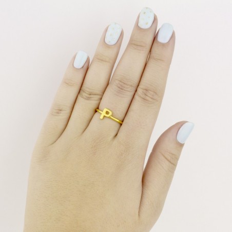 Bague en Argent | Lettre P