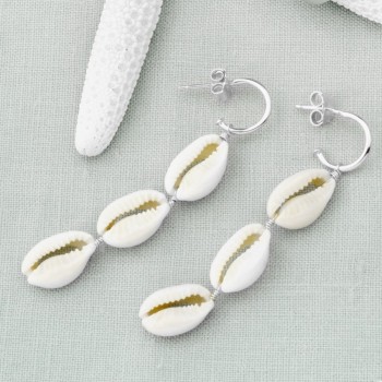 Silver Earrings with Mother... 2