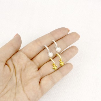 Silver Earrings with Cubir... 2