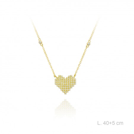 Silver Necklaces with Cubic Zirconium 