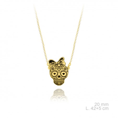 Gargantilha em Prata Esterlina e Zircões (Madrepérola)