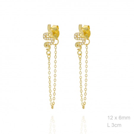 Boucles d'oreilles Zircons