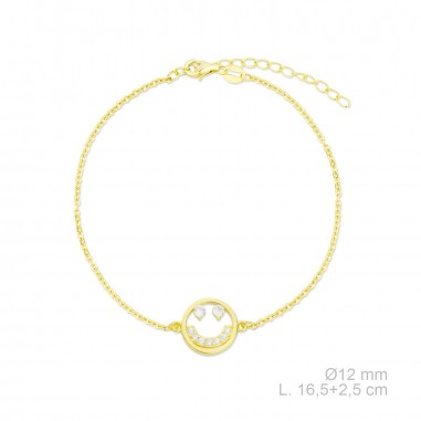 Bracelet en Argent avec oxyde de zirconium